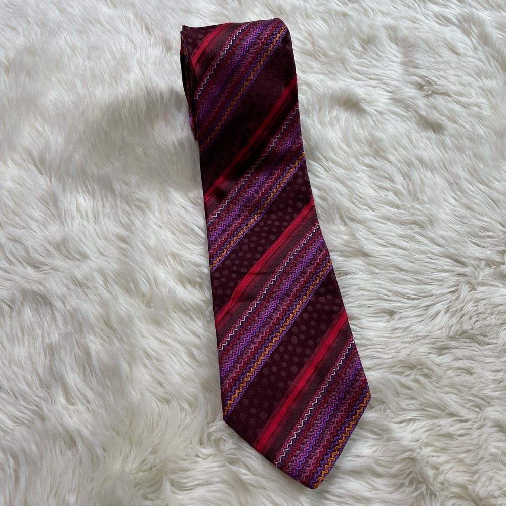 Missoni Red/Purple Design Tie